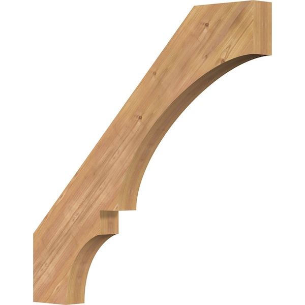 Ekena Millwork 3 1/2"W x 38"D x 38"H Balboa Smooth Knee Brace, Western Red Cedar BRC04X38X38BOA00SWR - main